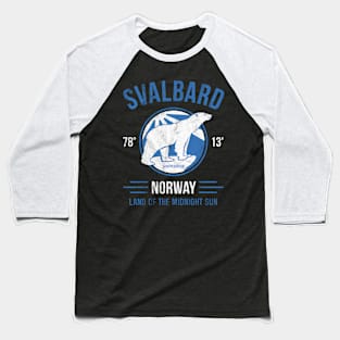 Svalbard Norway Polar Bears Longyearbyen Baseball T-Shirt